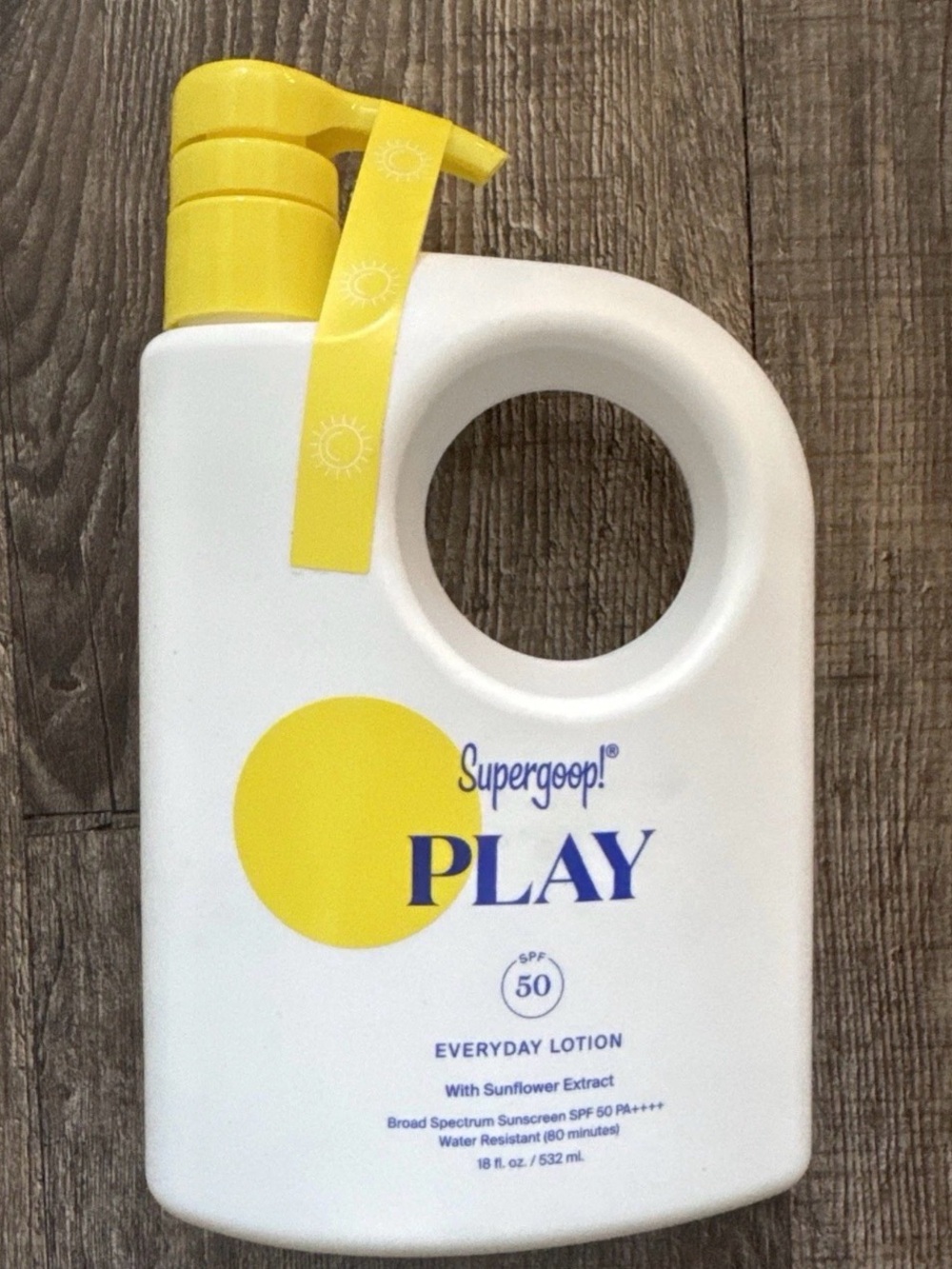 Supergoop! PLAY SPF 50 Everyday Lotion - White & Yellow Bottle